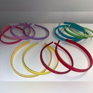 Set of 12 fabric headbands, rainbow colors​
